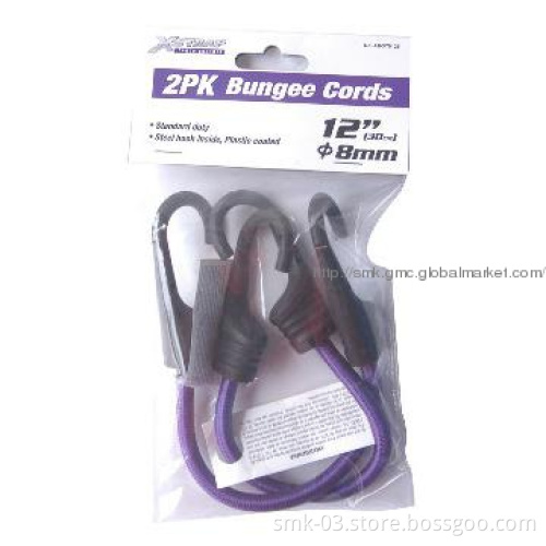 2PK 12\"X8mm Bungee Cord Standard Duty GS approved
